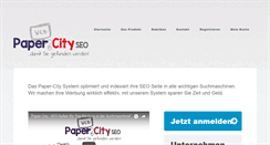 Desktop Screenshot of paper-city.de