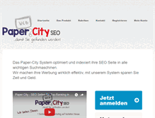 Tablet Screenshot of paper-city.de